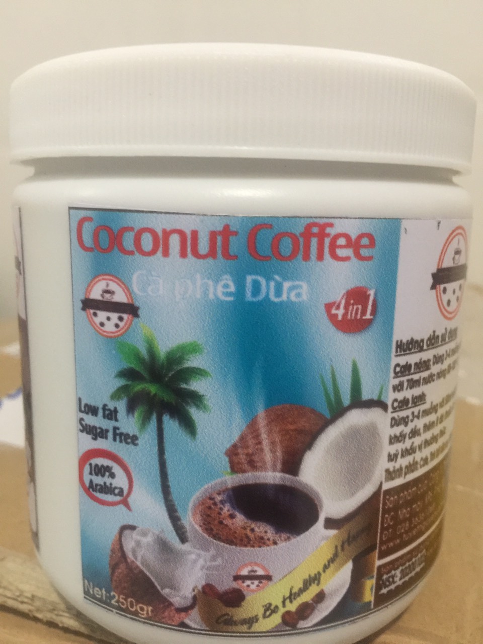  Cà phê hòa tan – Dừa