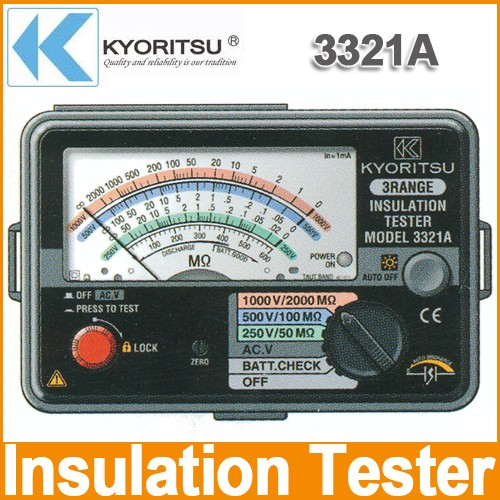 Đồng hồ đo điện trở cách điện kyoritsu 3321A,